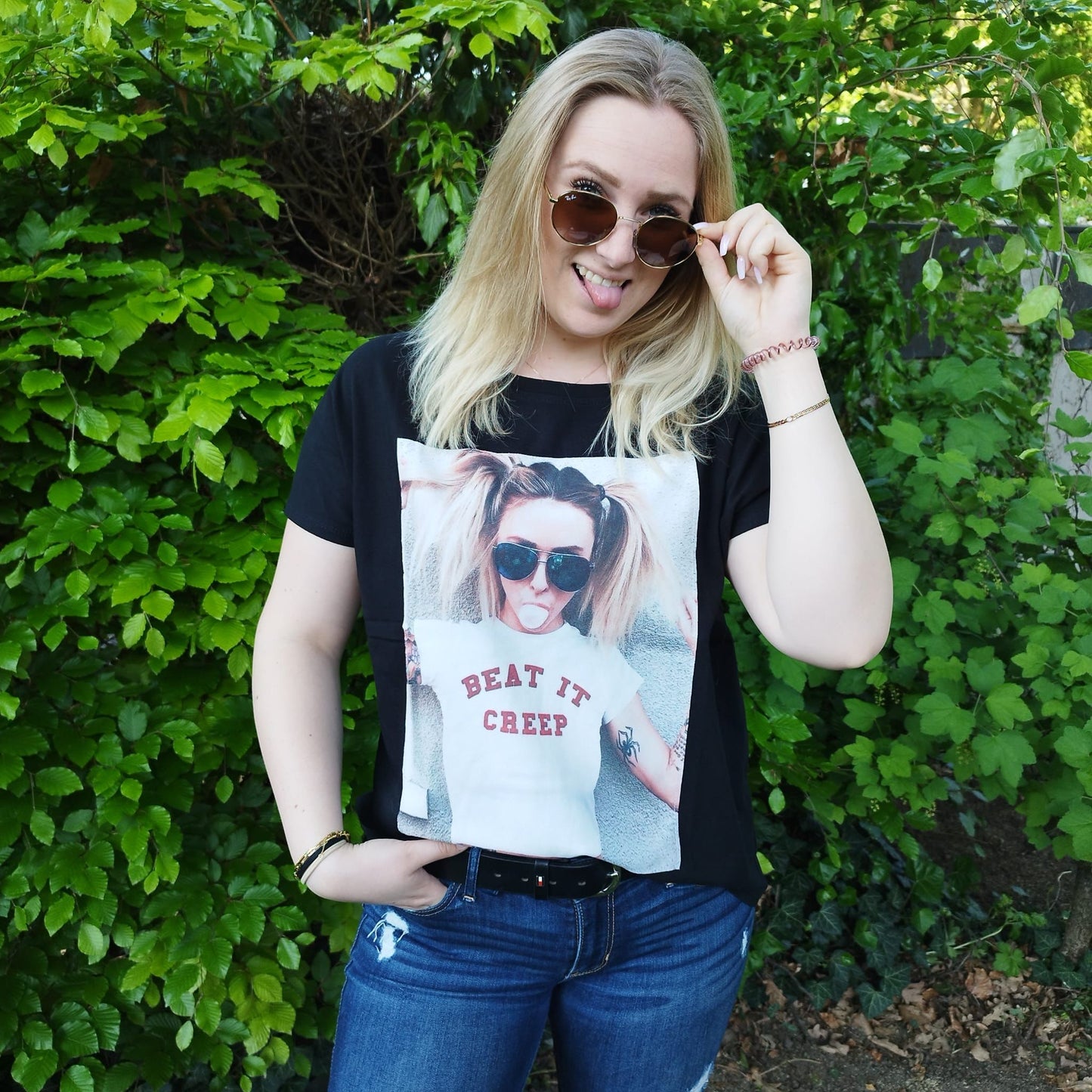 T-Shirt mit Aufnäher