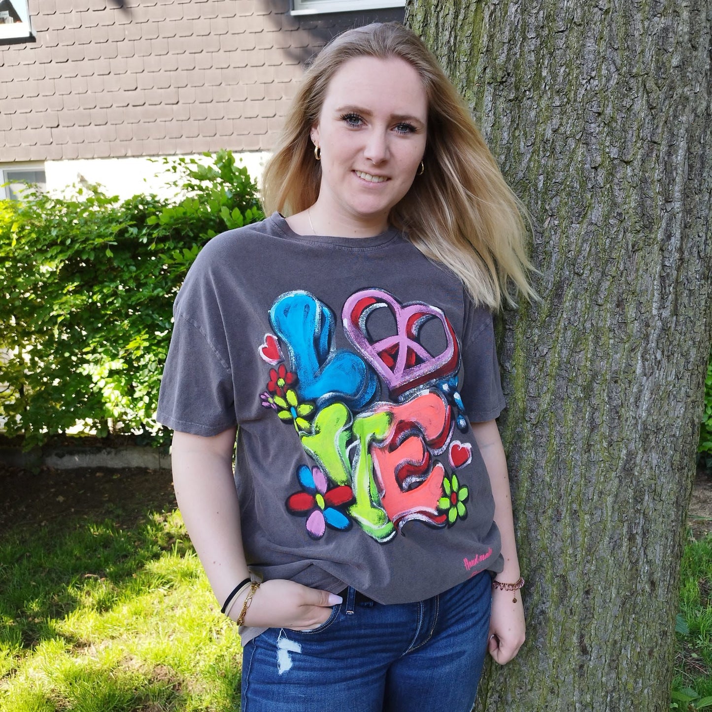 Graffiti T-Shirt Anthrazit