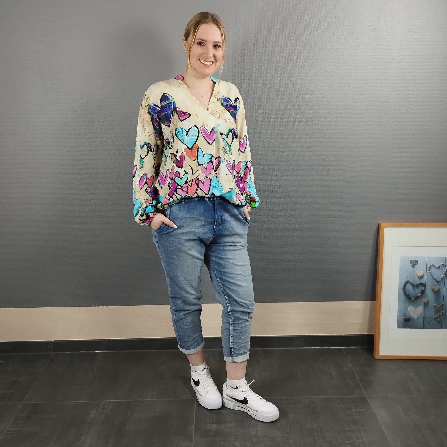 Jeanshose mit Gummizug