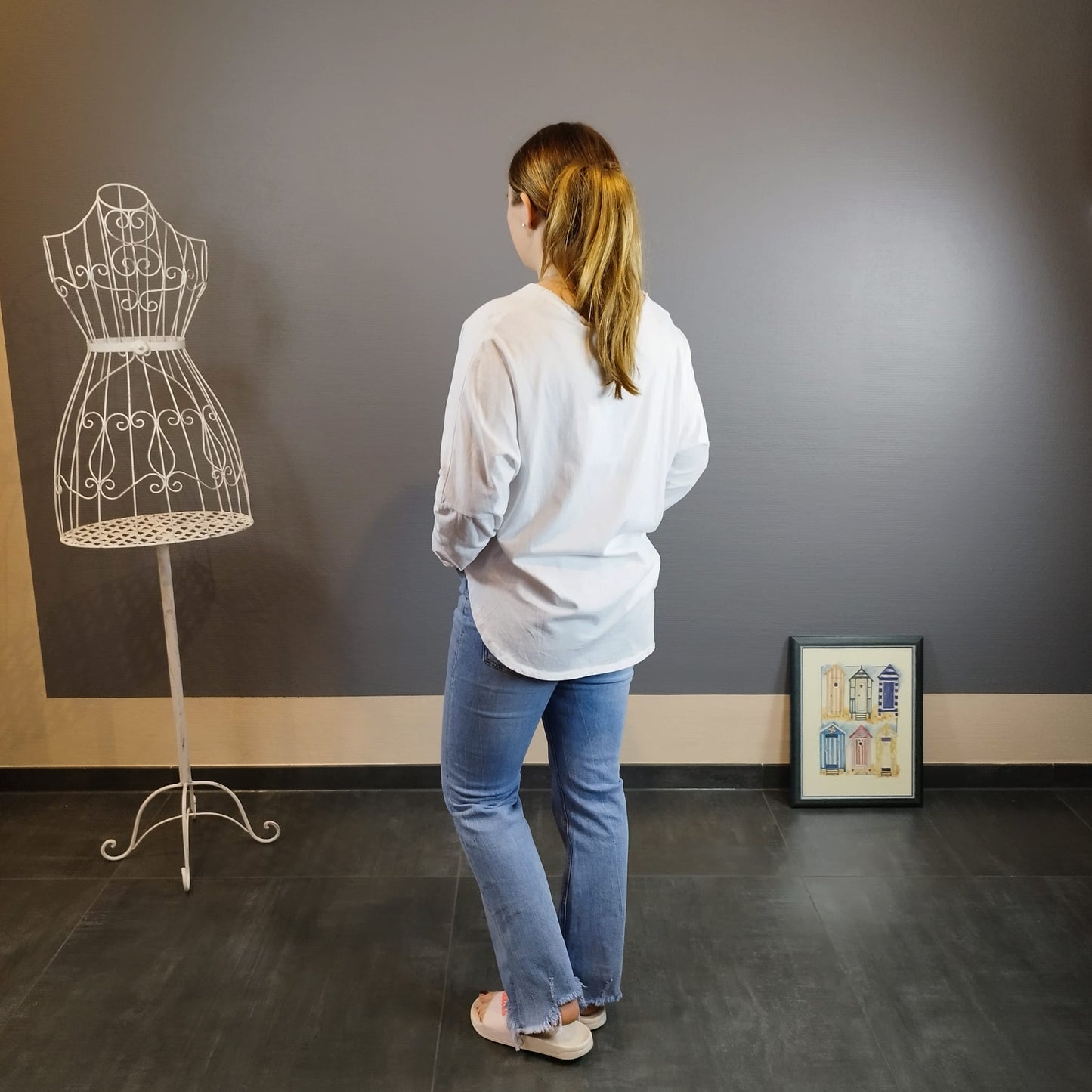 Jeans mit Franzen