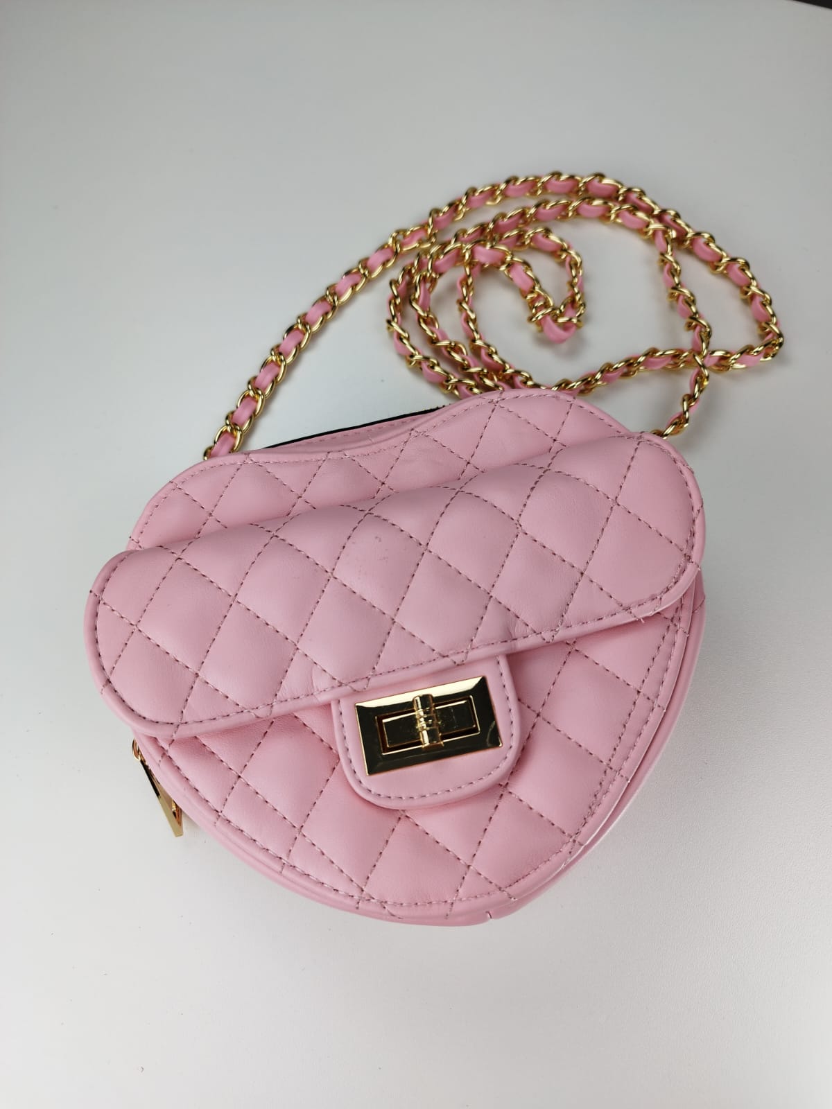 Rosé Herzchen-Tasche