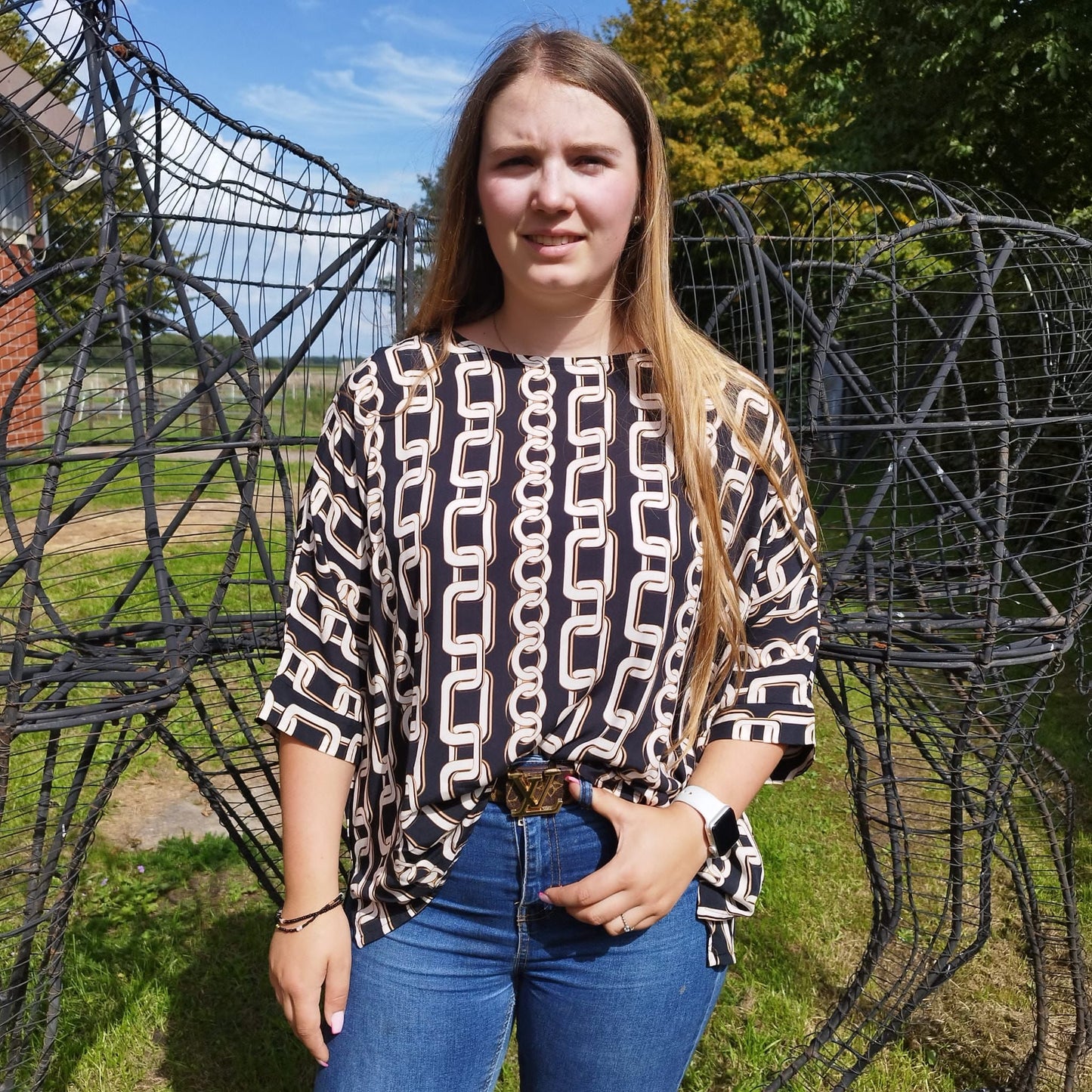 Leichtes Shirt aus Blusenstoff
