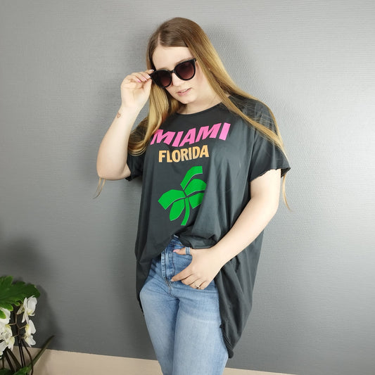 Oversize T-Shirt in anthrazit