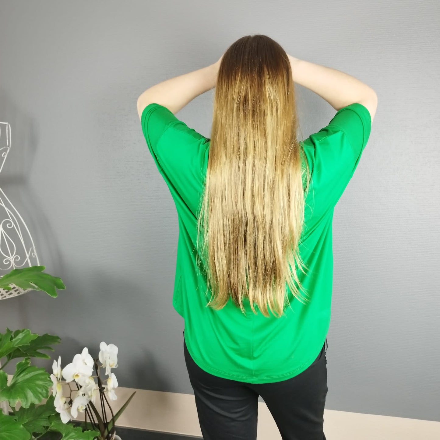 T-Shirt grün mit Leo