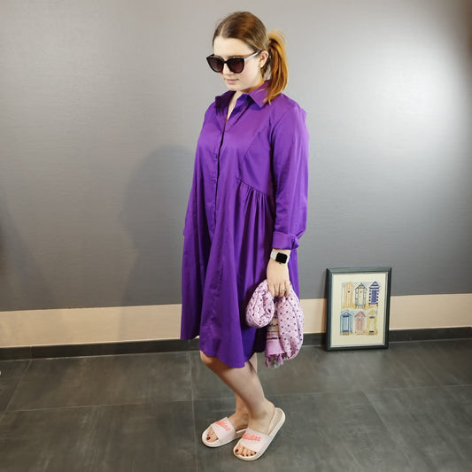 Hemdkleid in lila