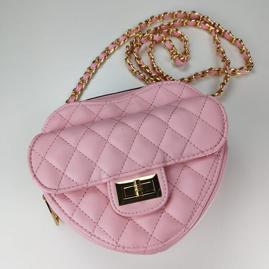 Rosé Herzchen-Tasche
